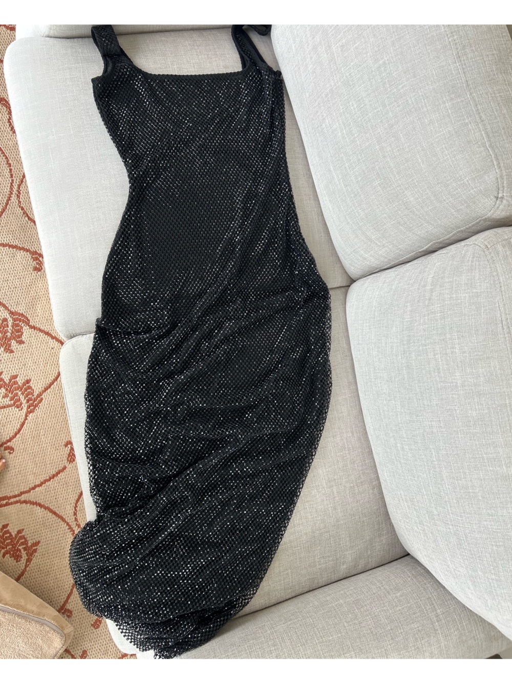 Black Sparkle Maxi Dress - Elegant Evening Gown